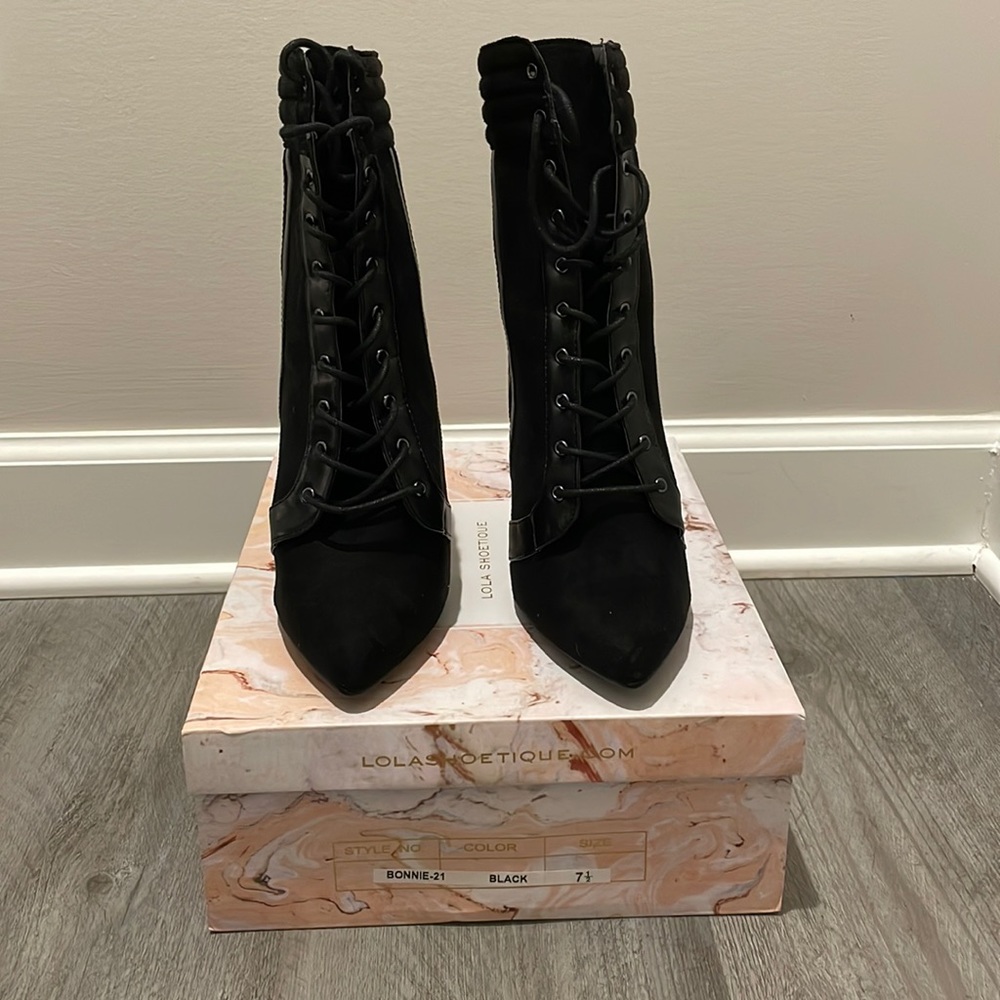 Black Suede Boots
